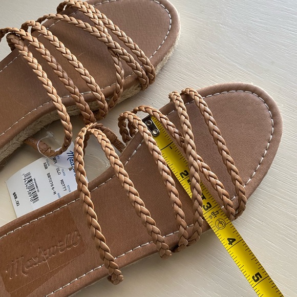 NWT/Madewell Leather Slide Sandals - Picture 12 of 12